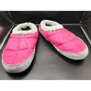 L.L. Bean Slippers Quilted Puffer Magenta Booties Size XS Women’s 7.5-8.5